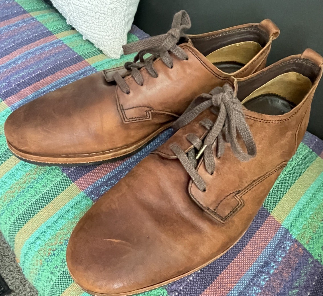 Timberland Boot Company BARDSTOWN Oxford Men 12 Brown Leather Derby PLAIN TOE
