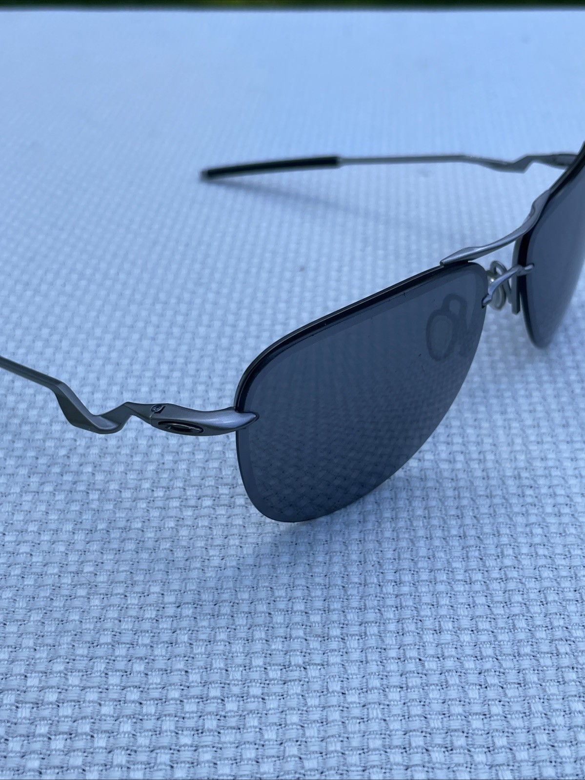 Oakley Tailpin OO4086-01 Sunglasses Lead Frame Black Iridium Lenses 121mm