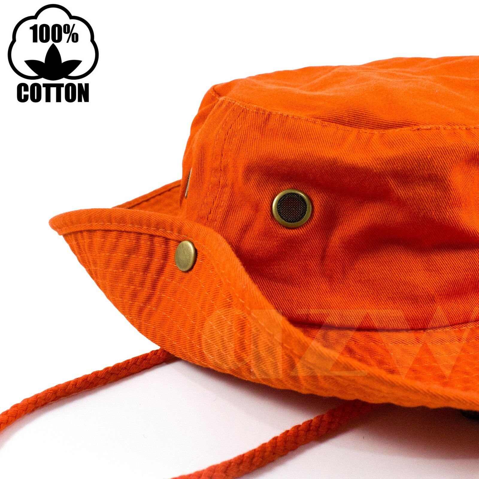 Mens Outdoor Boonie Bucket Hat Fishing Camping Military 100% Cotton Safari Cap