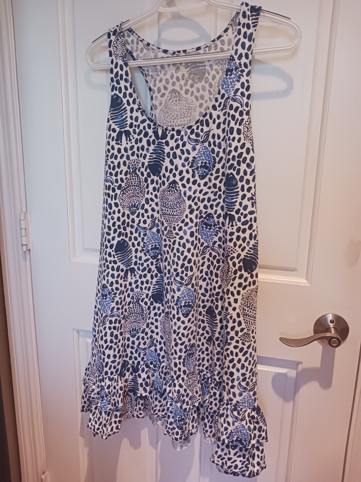 Lilly Pulitzer Evangelia Ruffle Tiered Hem Dress In Heart And Sole Size Med