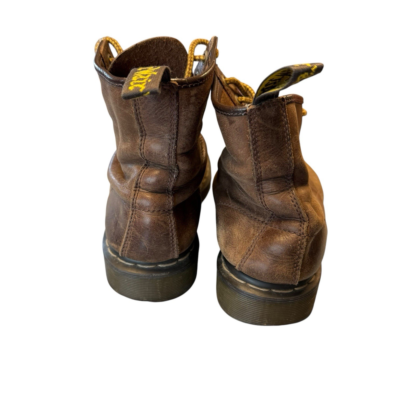 Dr Martens Womens Distressed Brown Leather Boots Size 7? (SEE DESCRIPTION)
