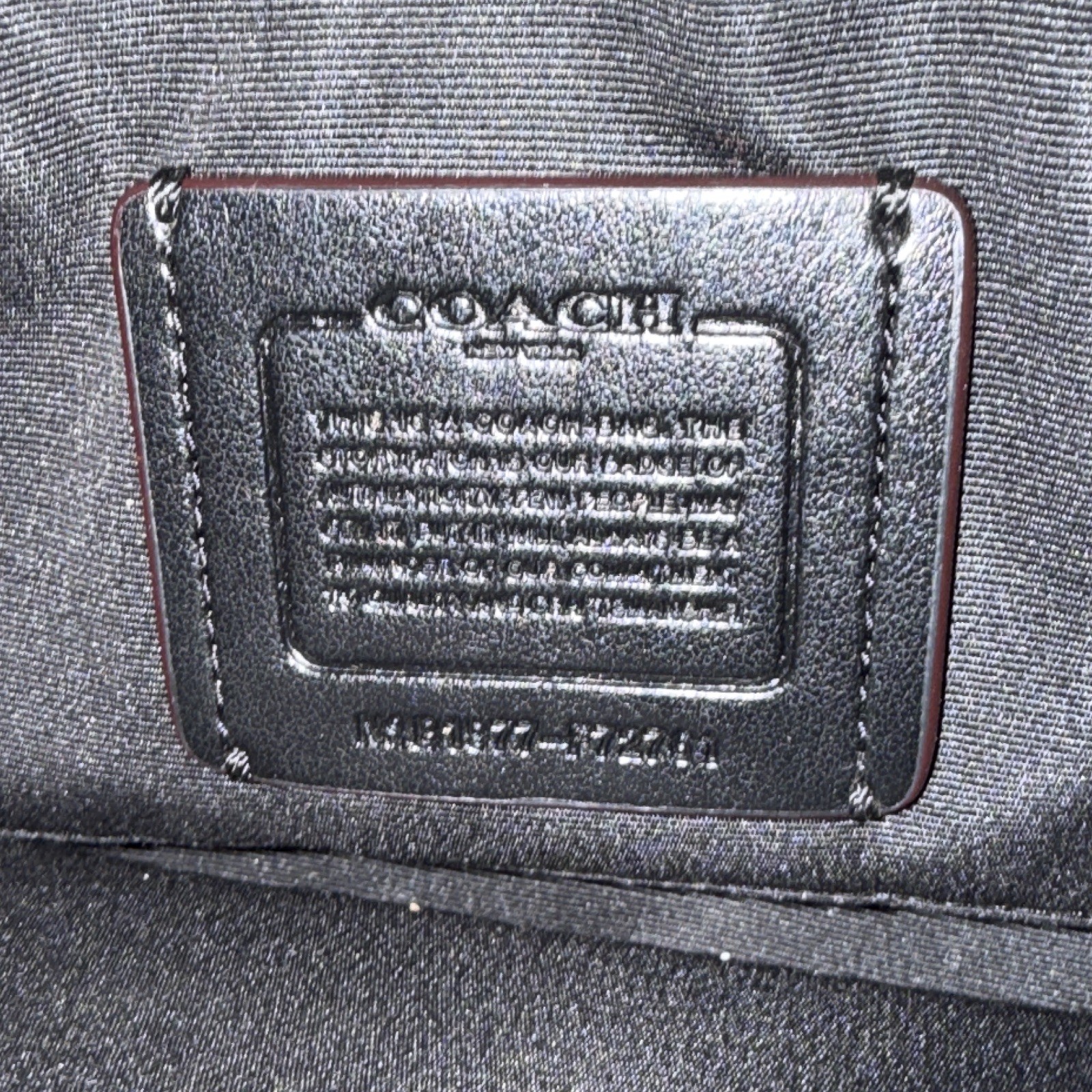 Coach Patchwork Crossbody Bag Blue Black White, Double Zip, Detachable Strap