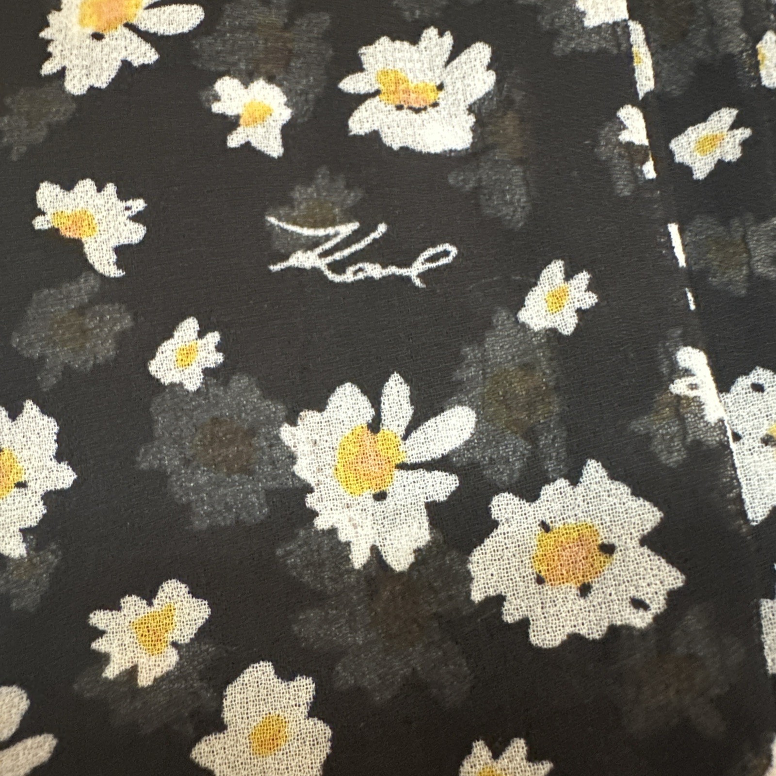 Karl Lagerfeld Wildflower Chiffon Wrap Scarf