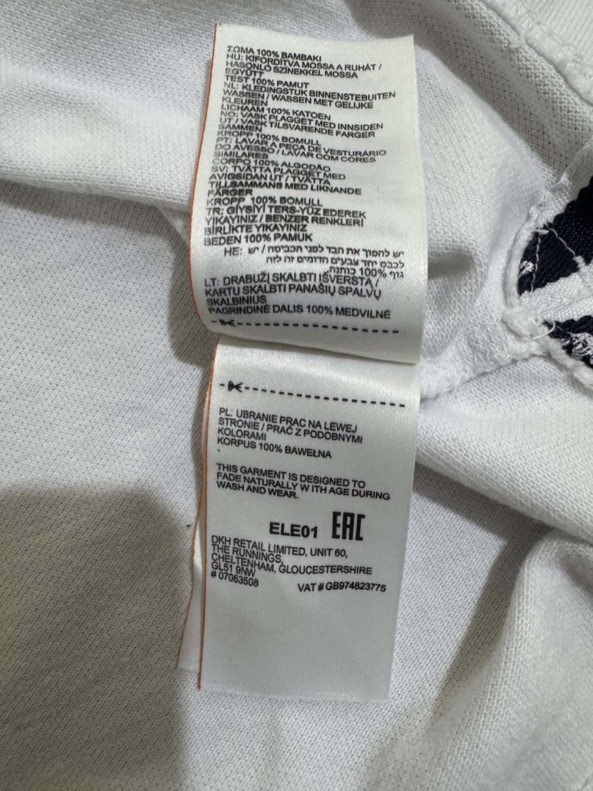 Superdry Premium Athletic Polo Shirt Men XXL Fits L/XL White Distressed Varsity