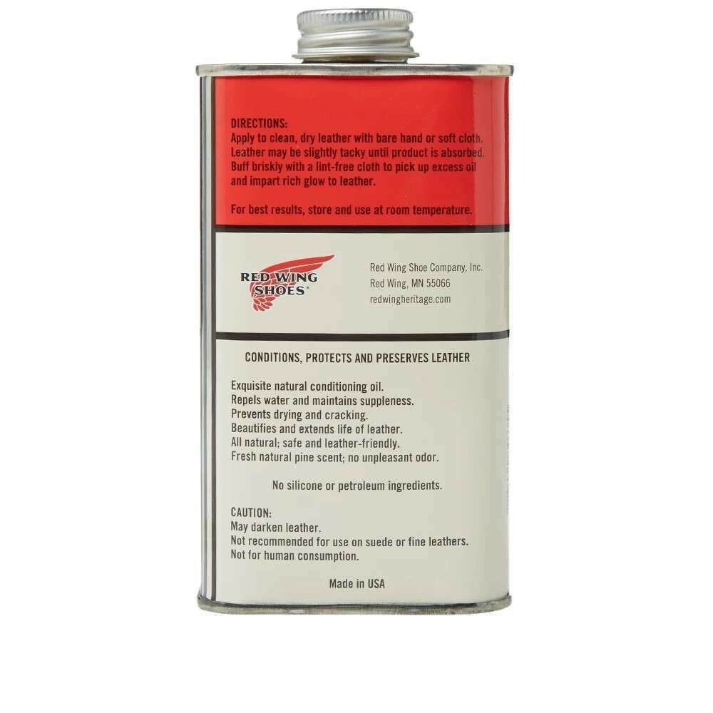 Red Wing All Natural Boot Oil 264943477127 Natural Blend, Pine Pitch & Mink Oil