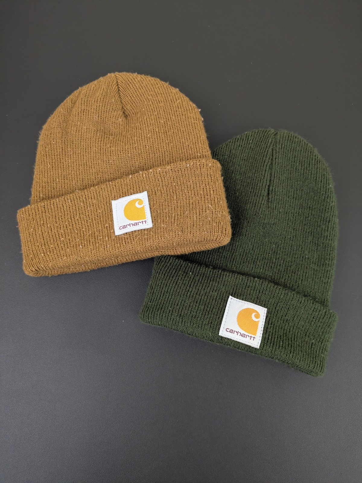 Carhartt Youth/Toddler Acrylic Beanie Hat One Size Winter Cap ( Lot Of 2)