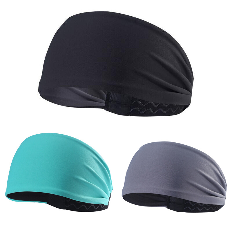 Women Men Yoga Sports Wide Headband Sweatband Hair Band Head Wrap Turban US FAST