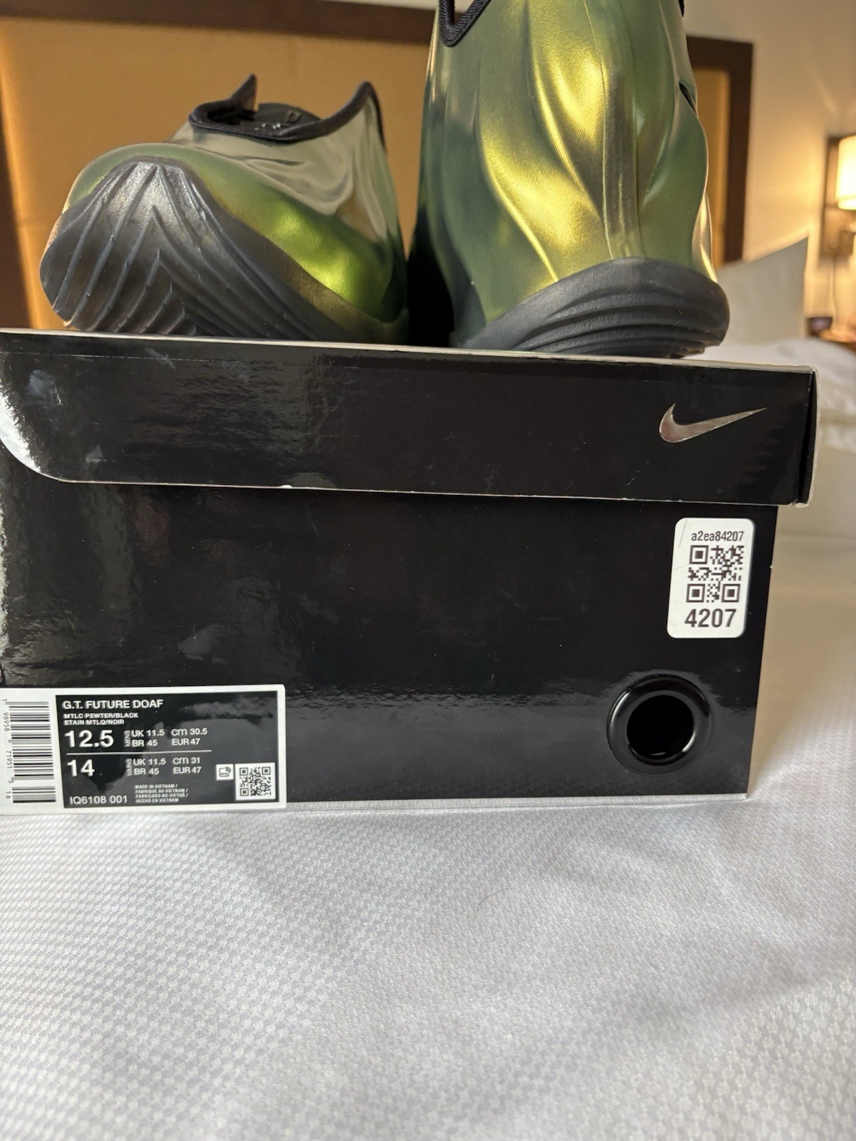 Nike G.T. Future DOAF PE Metallic Nova Green/Black Mid Top Basketball IQ6108