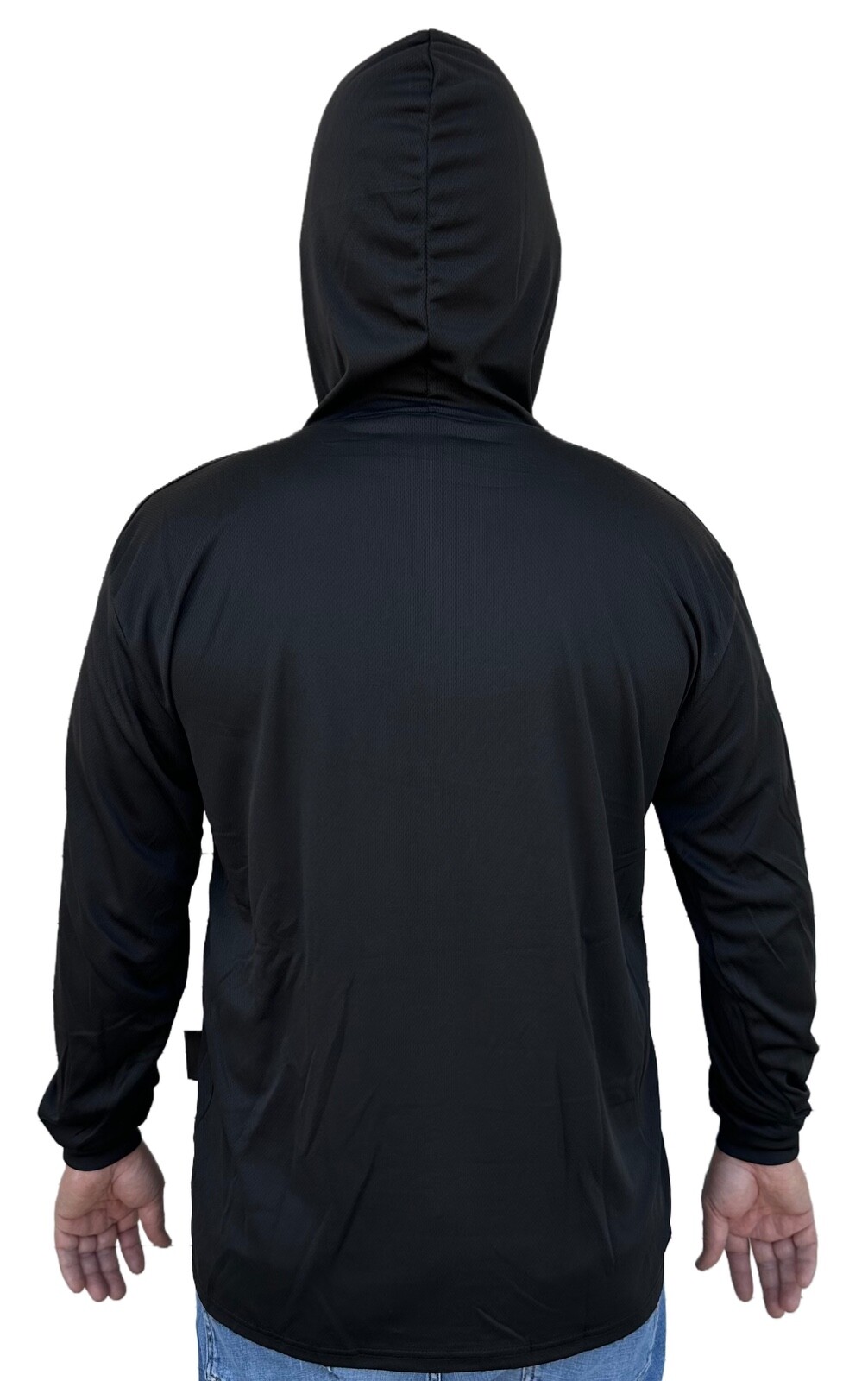 Hoodie Black High Visibility Shirt / Air Cooling Flow w/ UV Protection