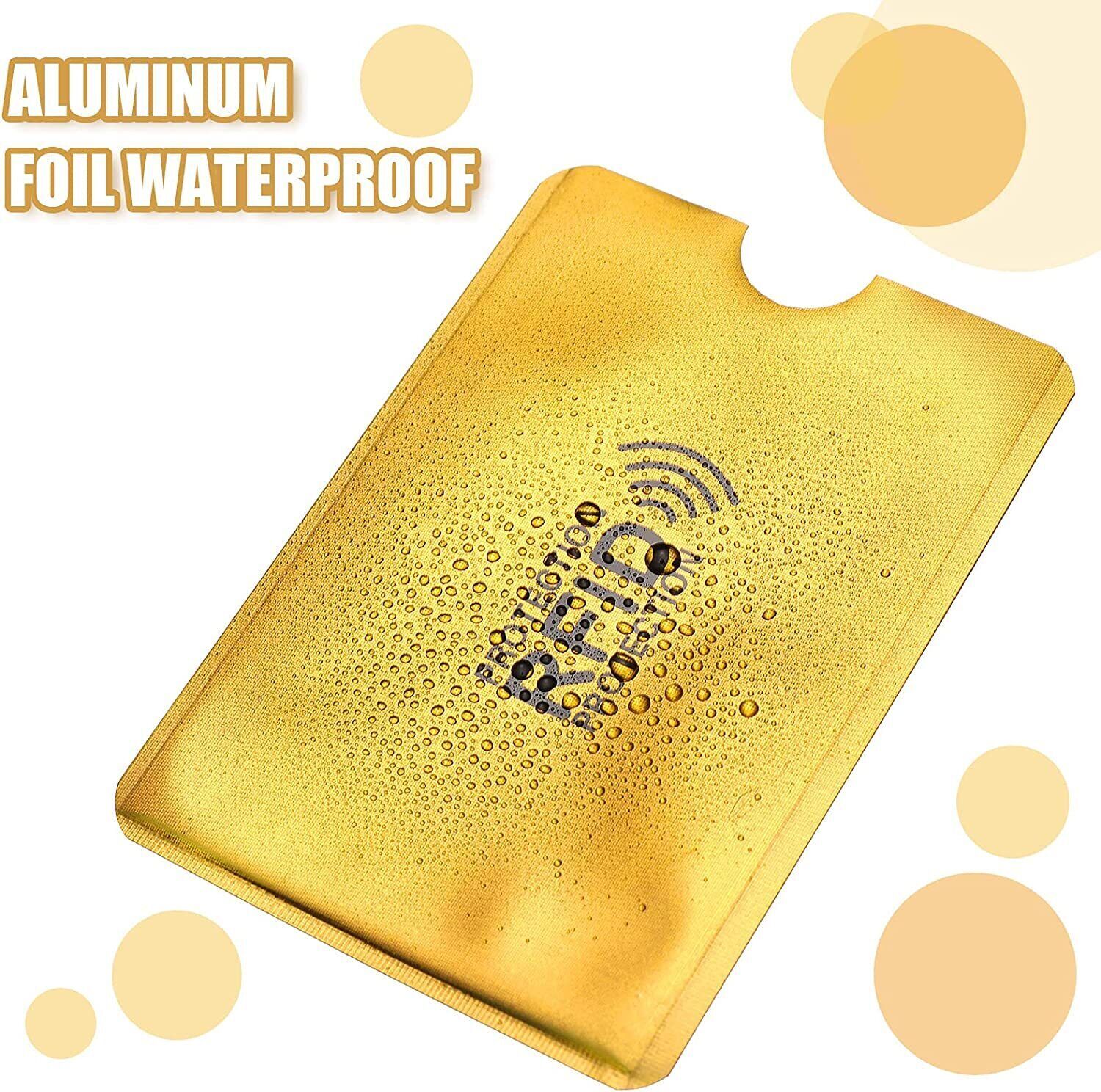 10PCS Anti RFID Blocking Card Sleeve-Secure Credit/Debit Card Holder ID Wallet
