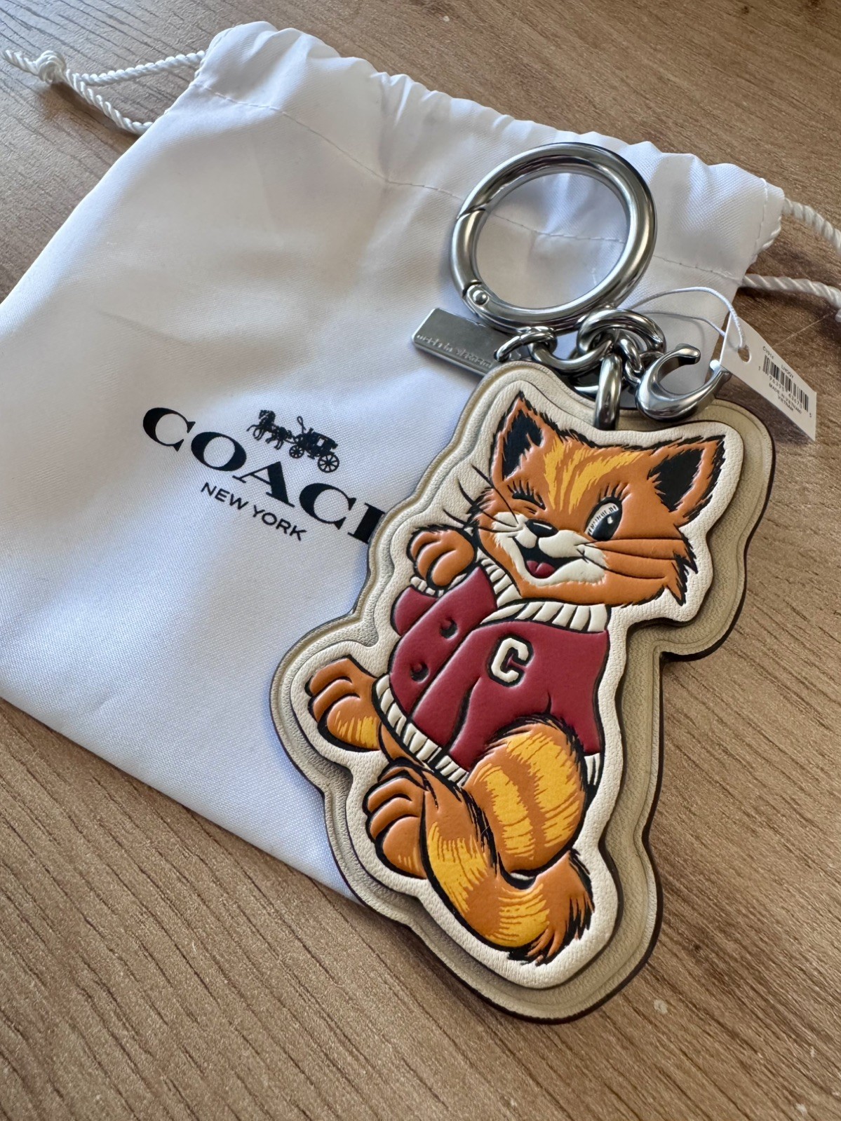 Coach Japan Exclusive Official Cat Charm Leather Tokyo Harajuku CoachPlay