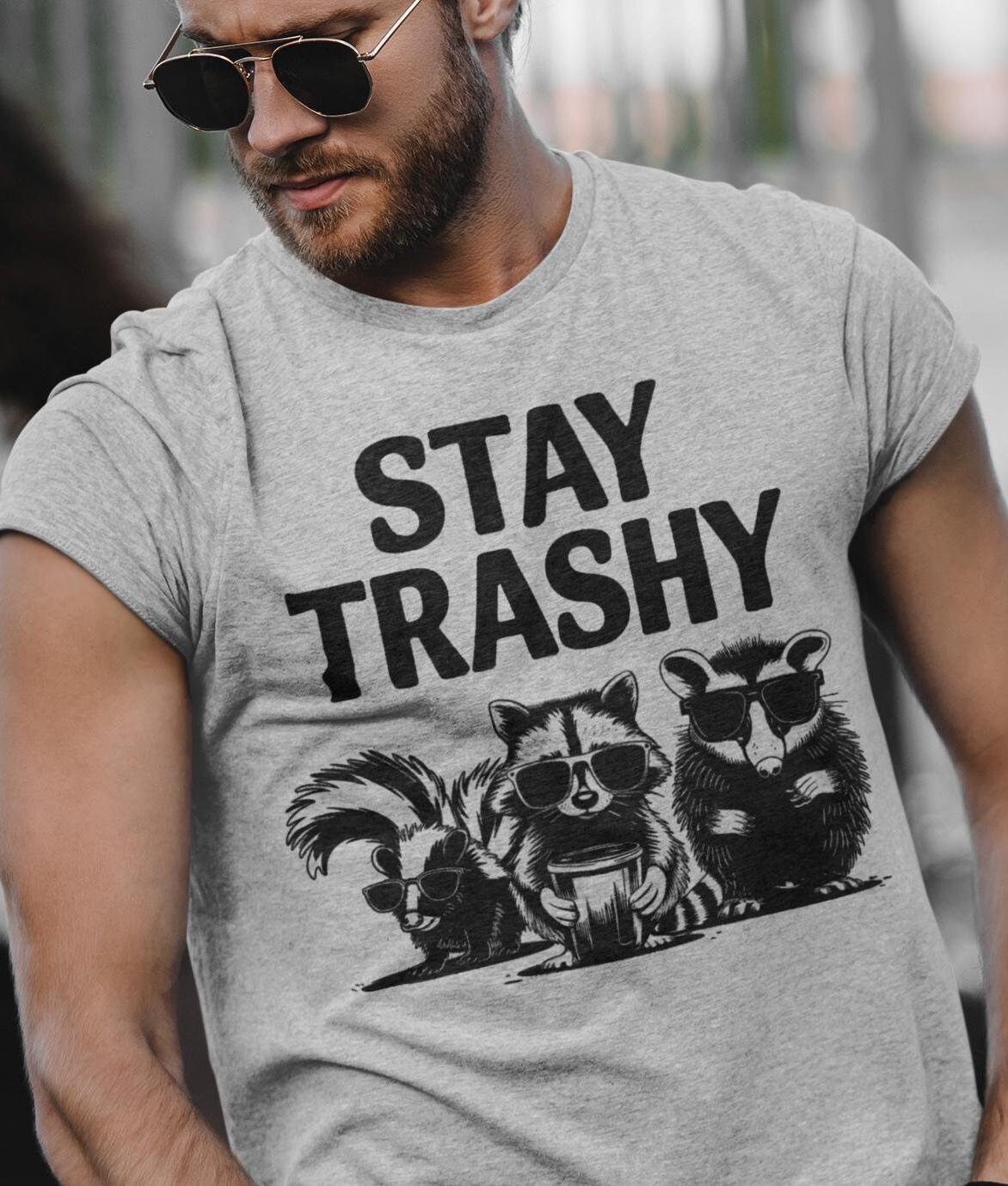 Funny Wildlife T-Shirt with Raccoon, Opossum, and Skunk | Retro 90s Shirt |