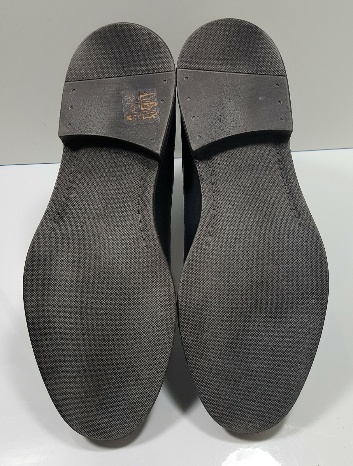 Modern Vintage Casual Black Leather Lace Up Ankle Chukka Boots Mens 10.5 $325