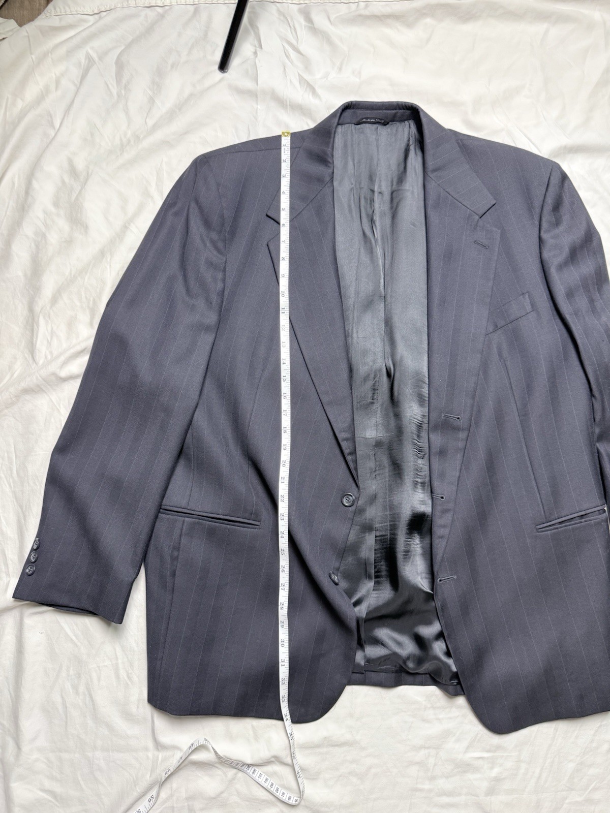 Vito Rufolo Suit Mens 48R 43×28 Made in Italy Lessona Super 100s 2 Piece Cuffed