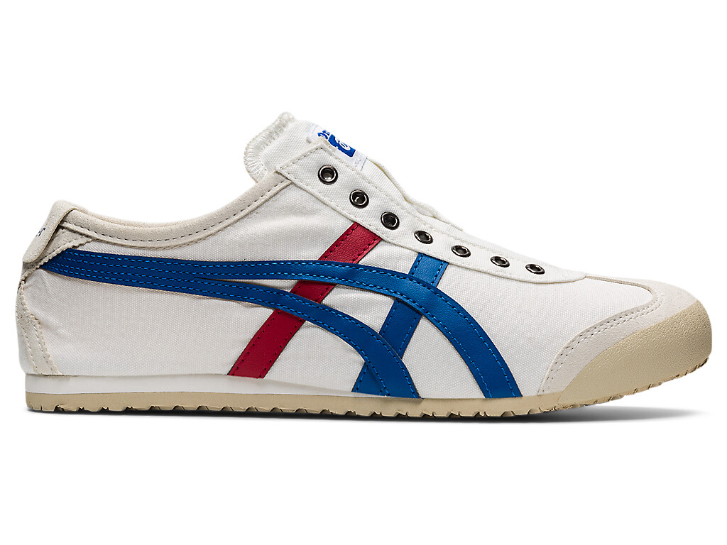 Onitsuka Tiger MEXICO 66 SLIP – ON Canvas WHITE BLACK CREAM BIRCH NAVY TRICOLOR
