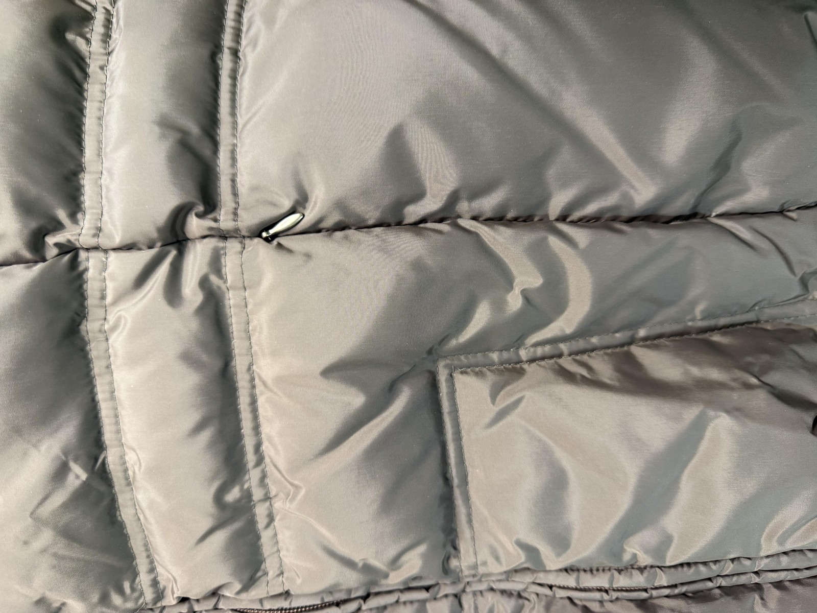 Utex Jacket Womens Small Gray Hooded Puffer Quilted Fleece Lined Winter Coat