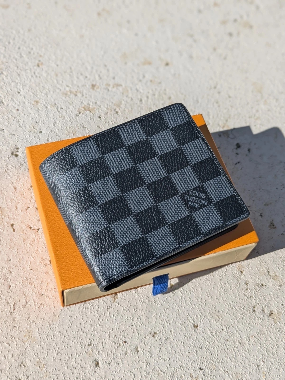 Louis Vuitton Damier Graphite Multiple Bifold Wallet USA Fast Delivery