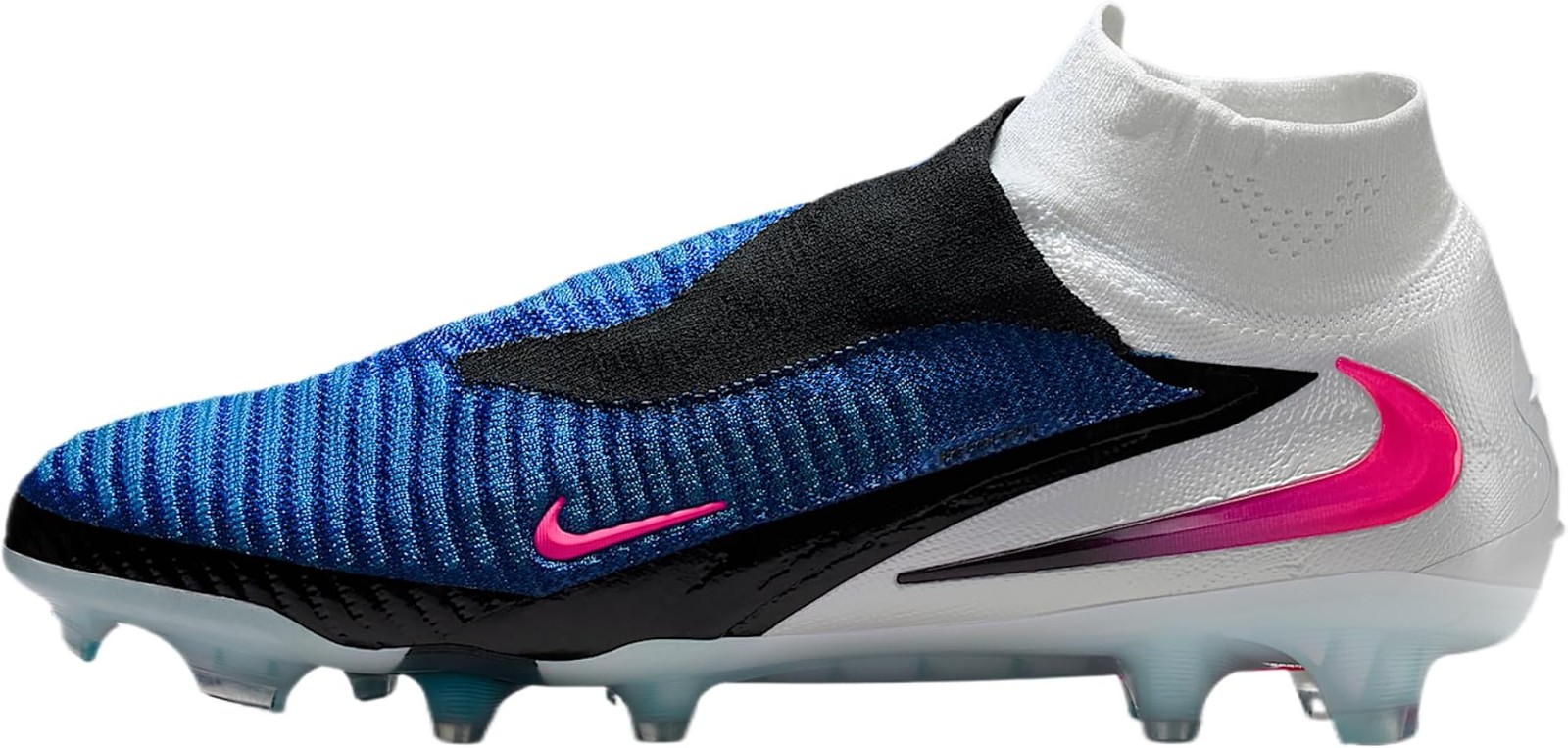 Nike Phantom 6 High Elite Firm-Ground Soccer Cleats (Racer Blue/White/Pink Blast