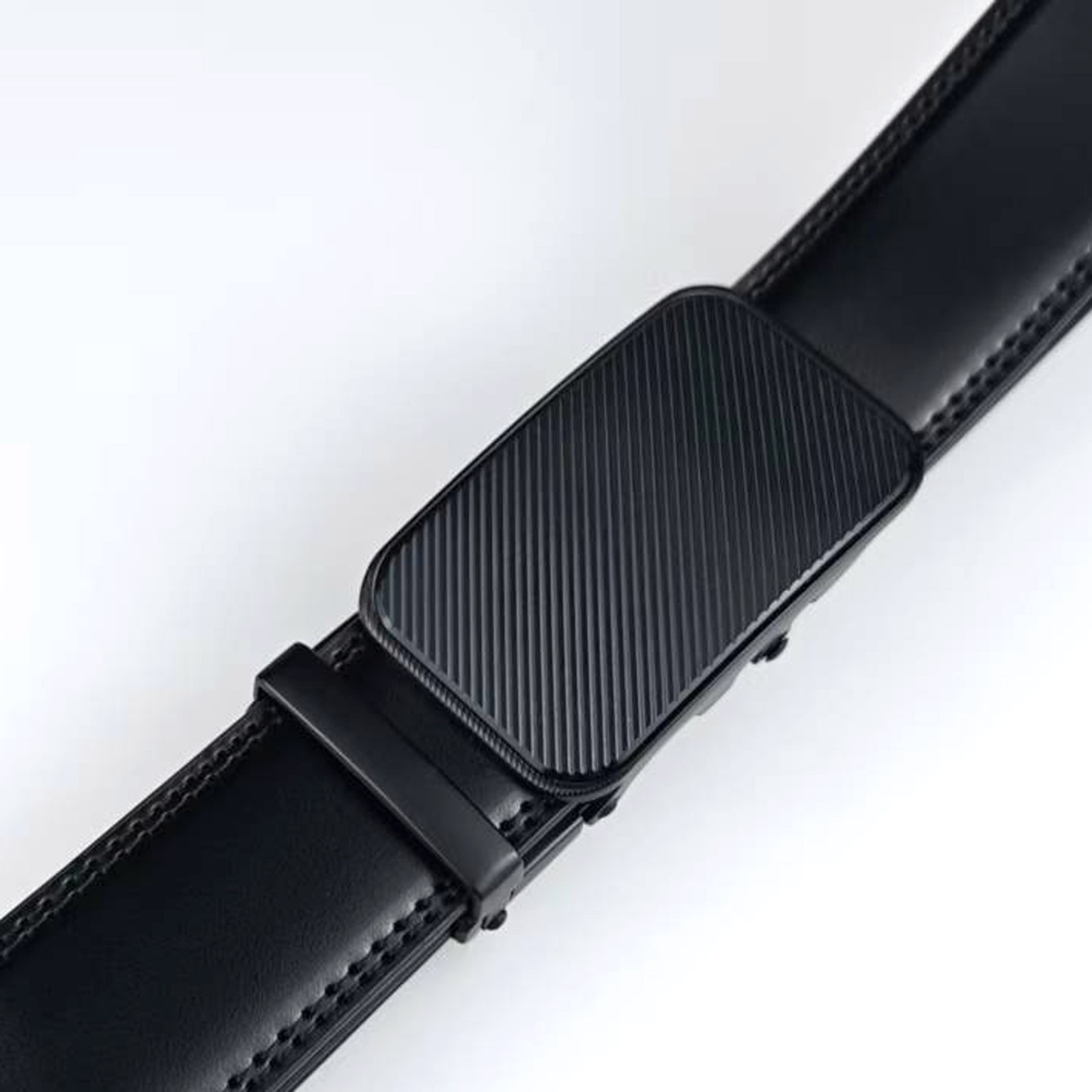 Microfiber Leather Mens Ratchet Belt Belts For Men Adjustable Automatic Buckle