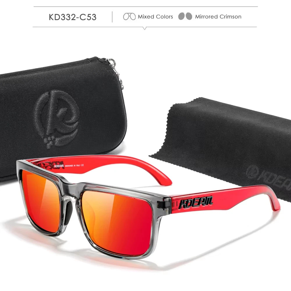 KDEAM Photochromic Polarized Sunglasses Men Women UV400 Sport Eyewear with Case