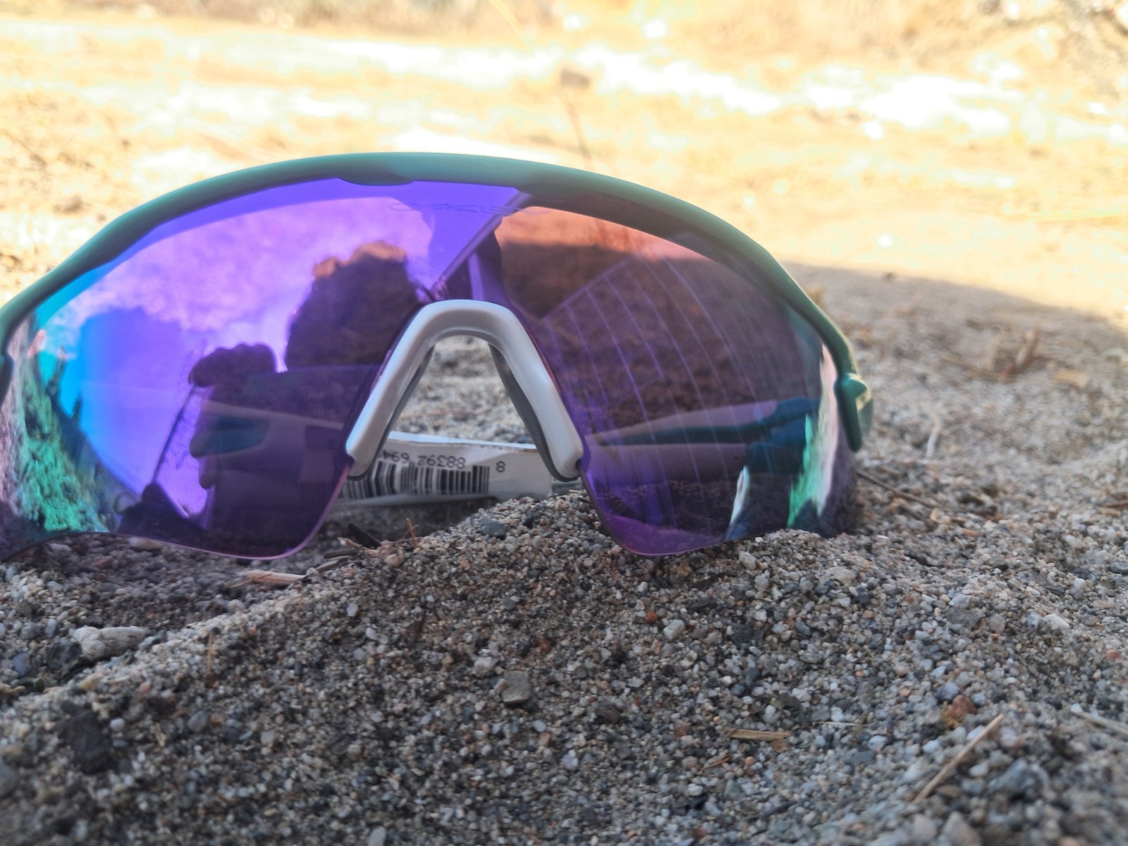 Oakley 0OO9208 Radar EV Path Shield Sunglasses – Polished White/Prizm Sapphire