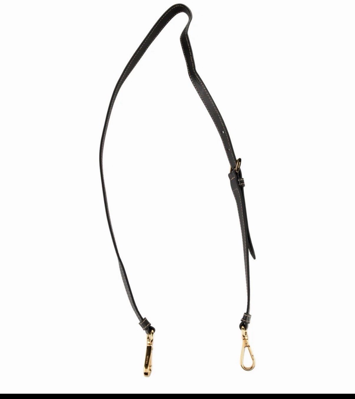 Authentic prada leather crossbody strap
