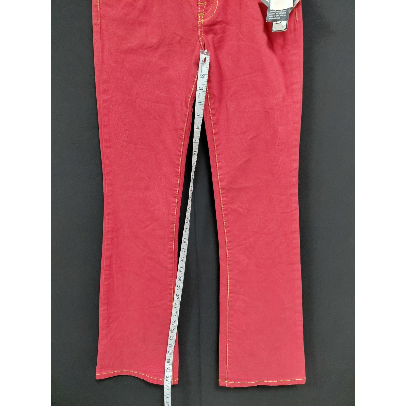 NWT Baby Phat Stretch Red Jeans Mid (10-12 in) Regular Denim Women Size 5