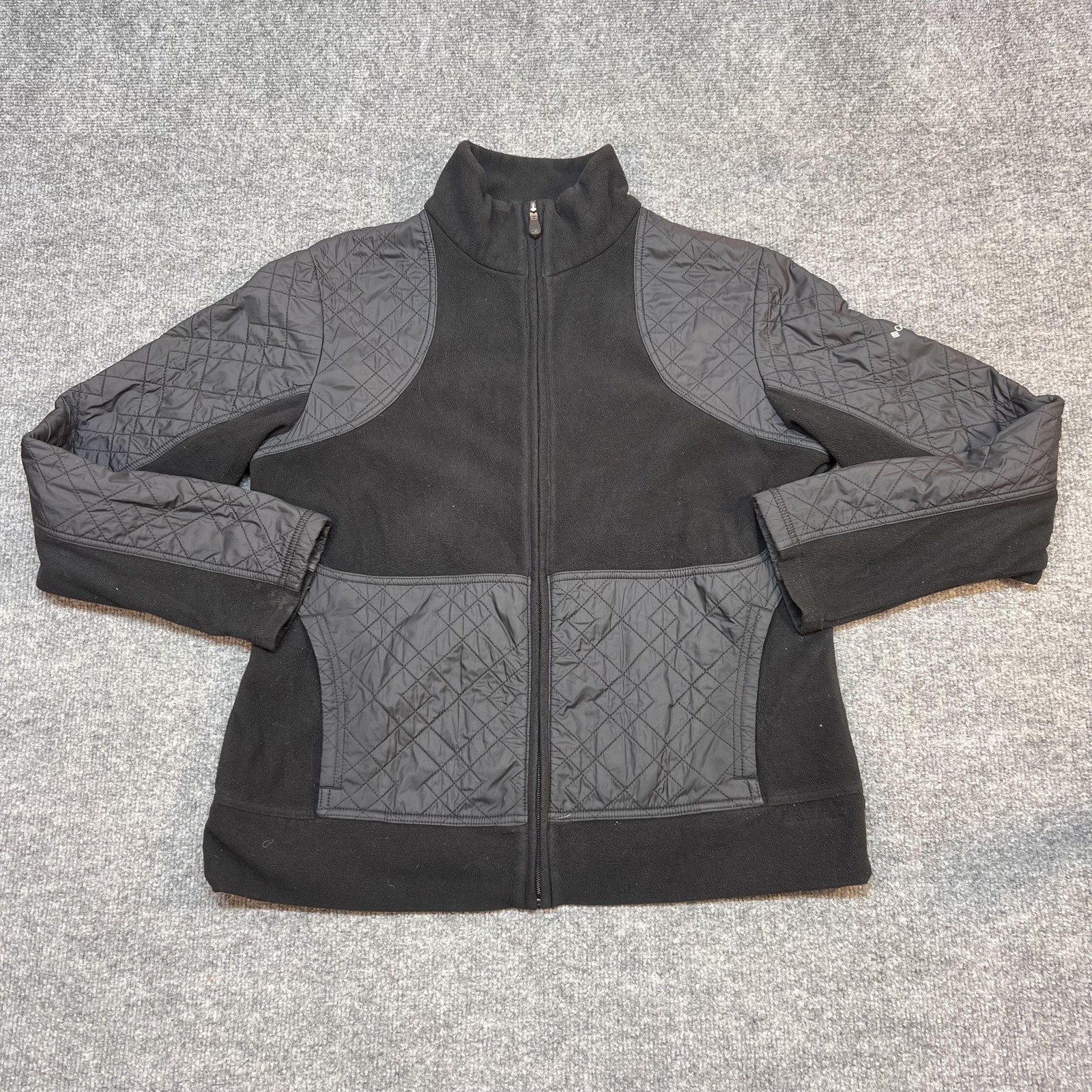 Columbia Titanium Jacket Womens Large Black Fleece Full Zip Insulated Pockets