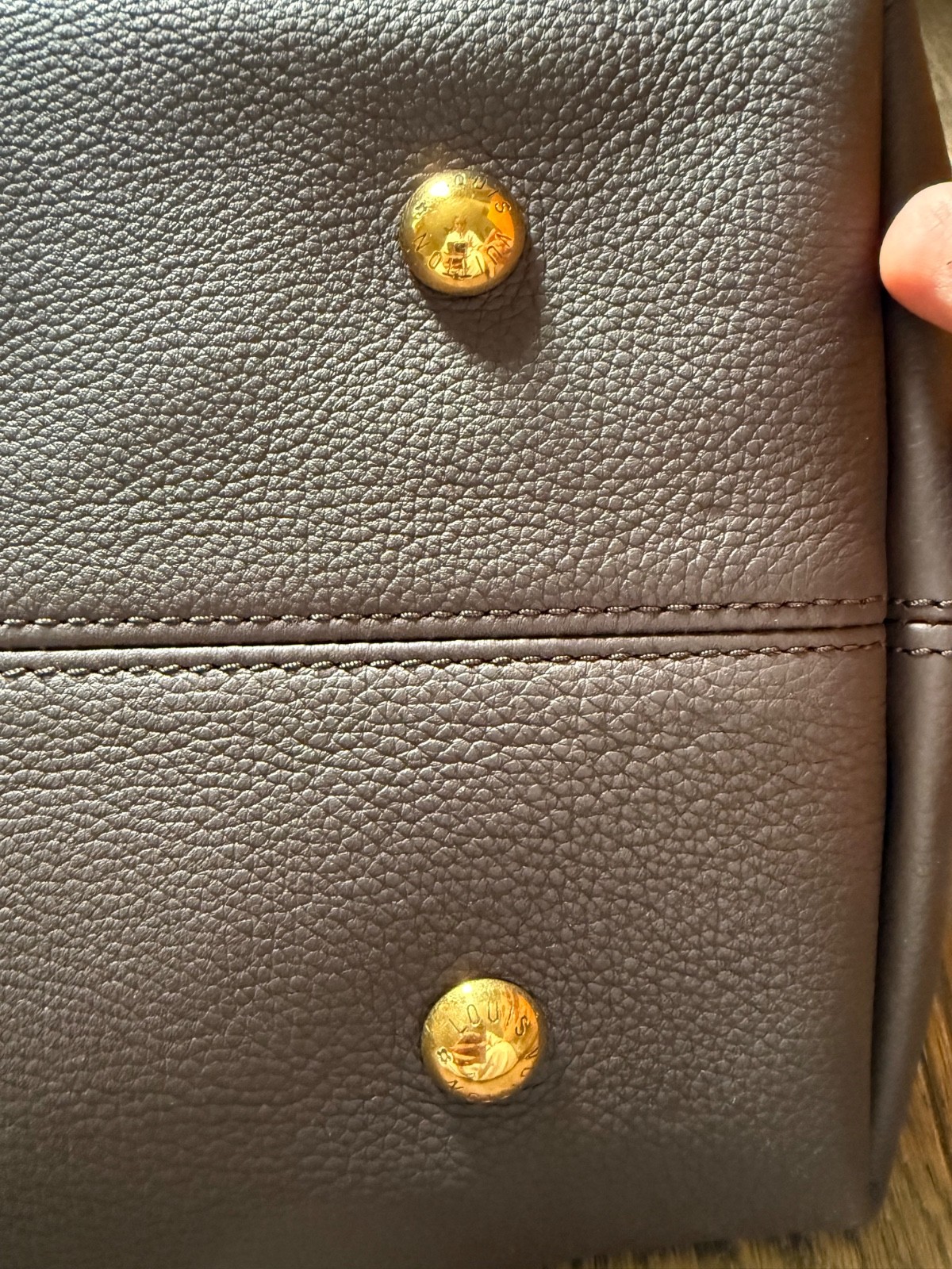 Authentic Louis Vuitton Lowkey Hobo MM in EBENE. Very rare, sold out everywhere