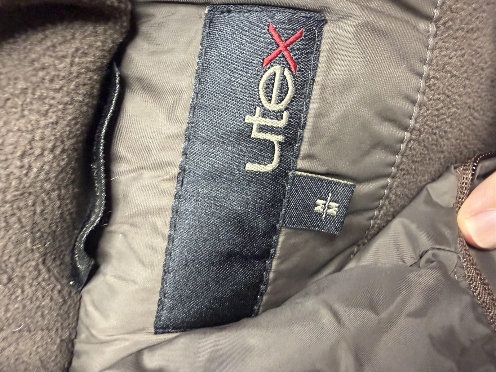 Utex Jacket Womens Small Gray Hooded Puffer Quilted Fleece Lined Winter Coat
