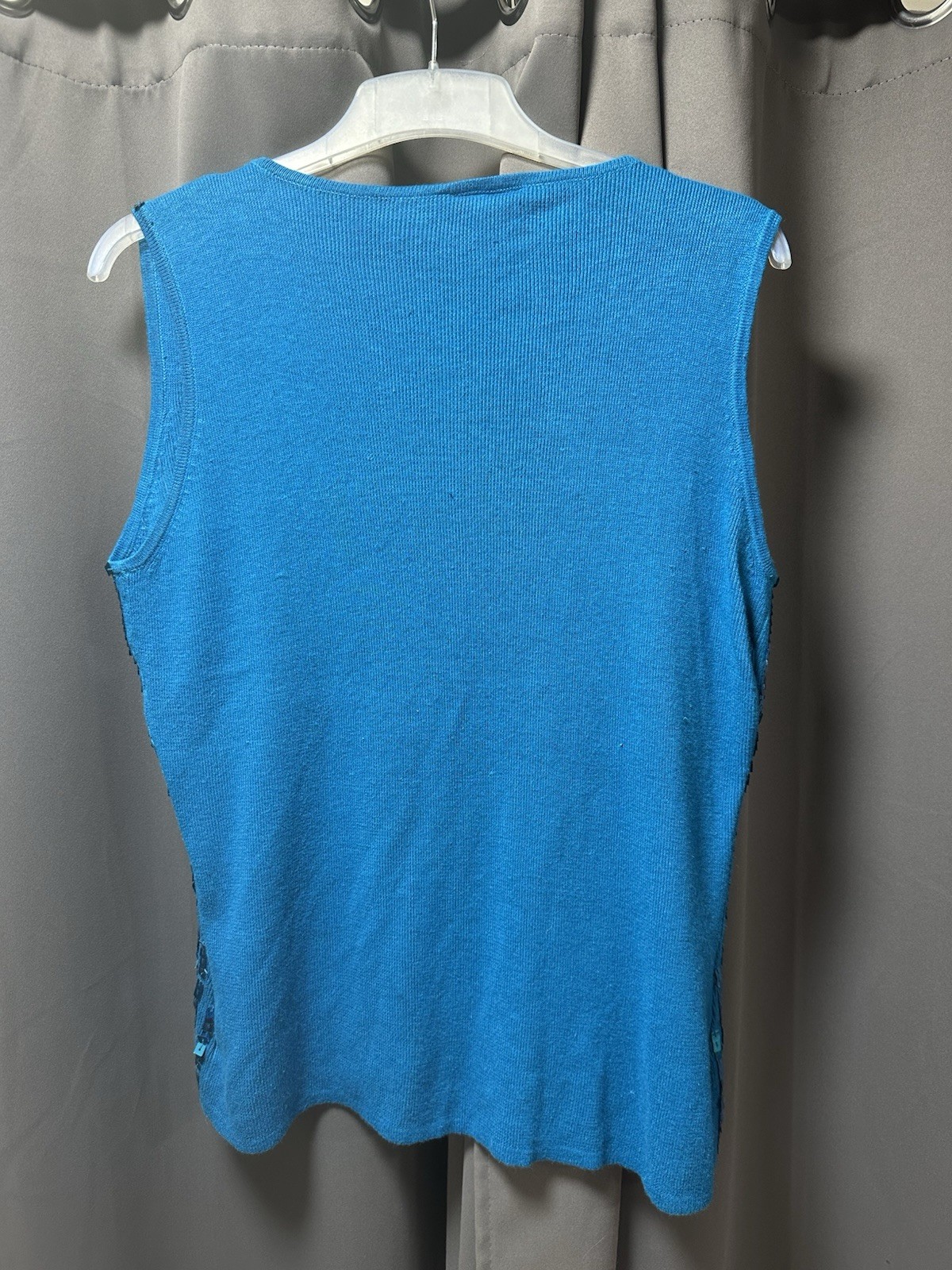 Roman Originals. Sleeveless top/tshirt, woman’s, blue sparkly Size M/L