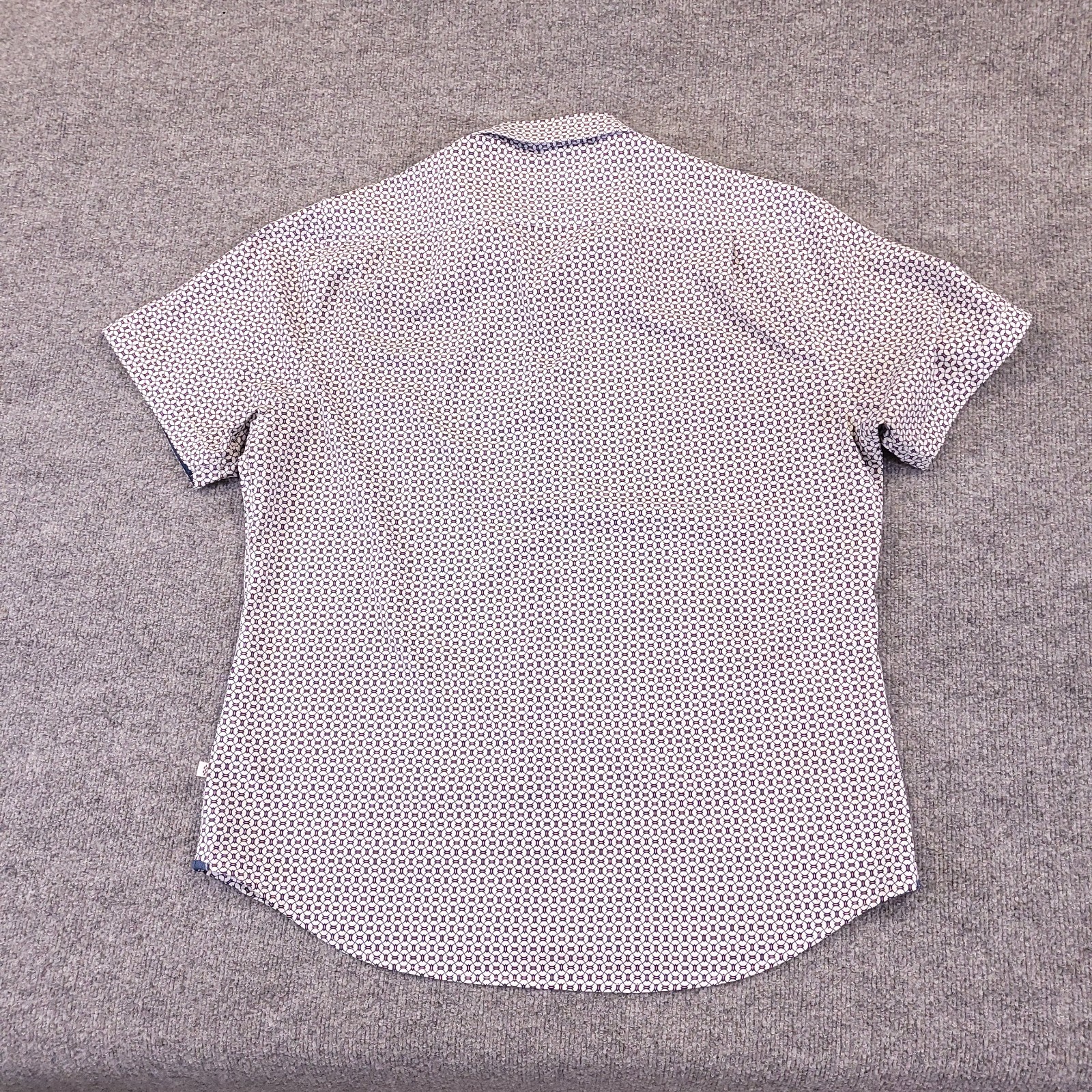 7D 7 Diamonds Halden 4 Way Stretch Woven Shirt Mens XL Abstract Geometric Spread