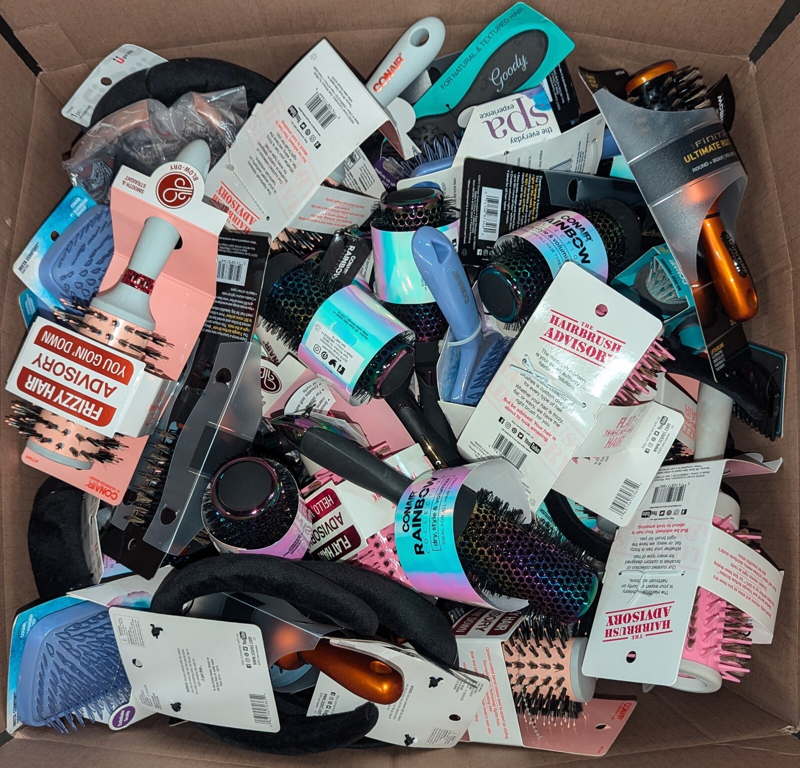 375CT ASSORTED NAME BRAND HAIR ACCESSORIES HAIR BRUSHES INCLUDED SEE DESCRIPTION