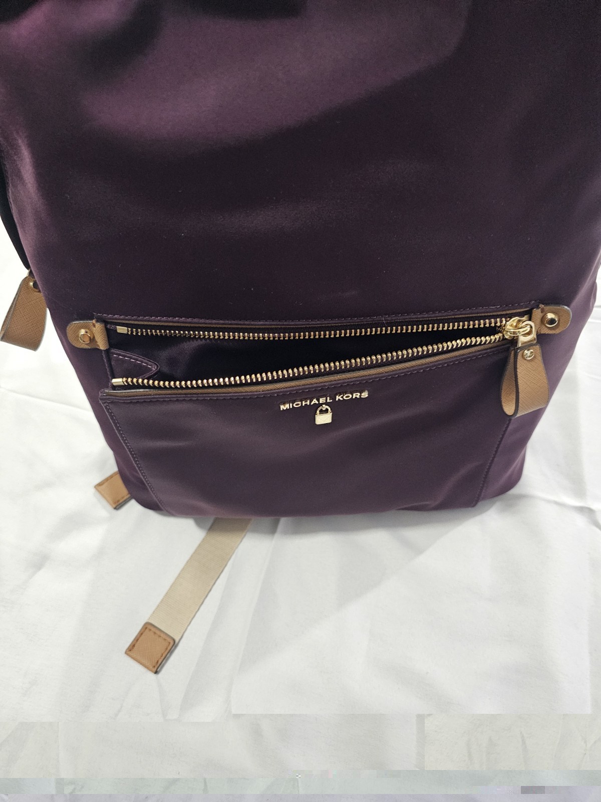Michael Kors Burgundy Kelsey Nylon Backpack ~ LIGHT WEAR ~
