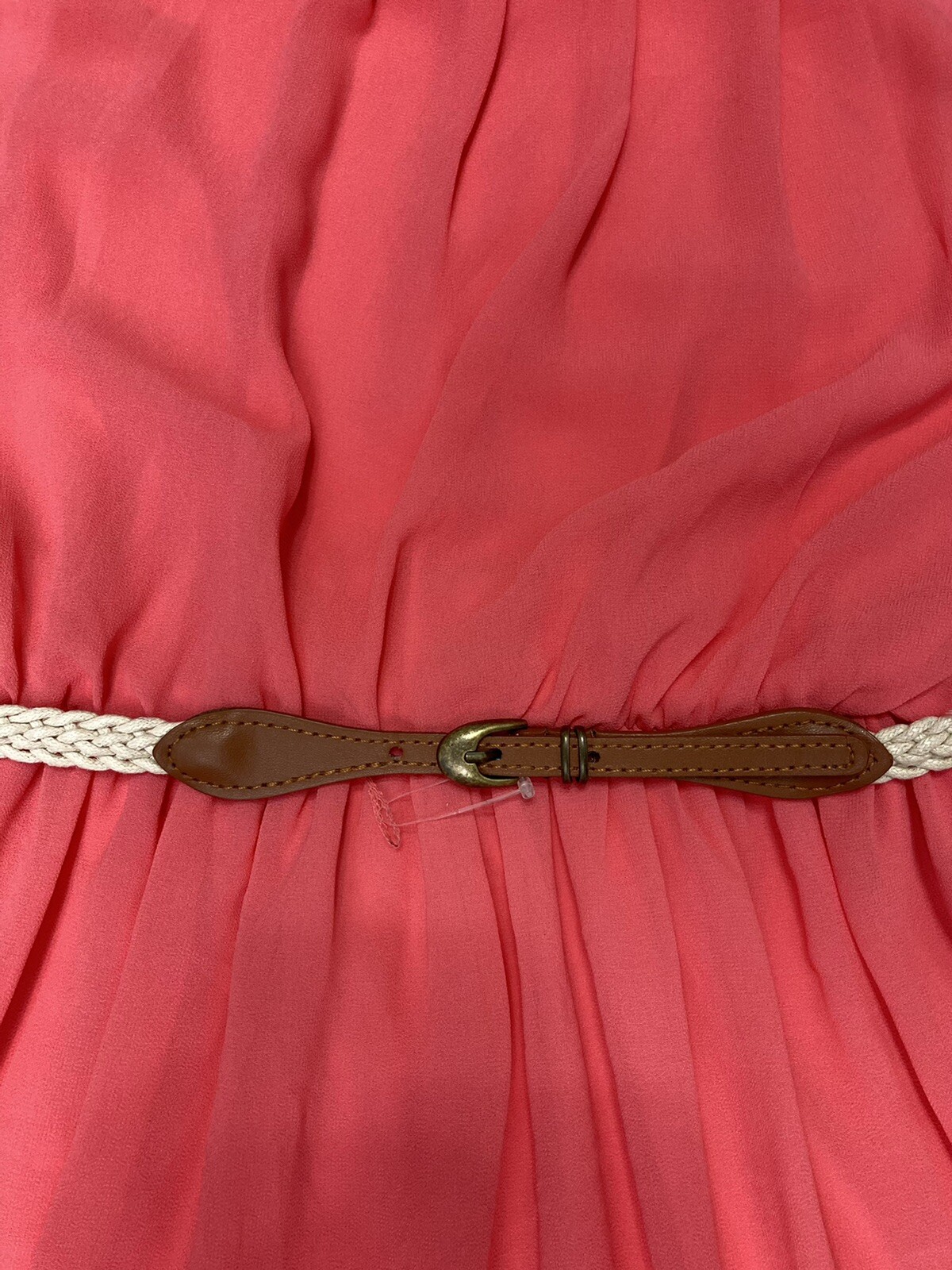 New IZ Buyer Dress Women’s Spaghetti Strap Size Medium Coral Orange Lined
