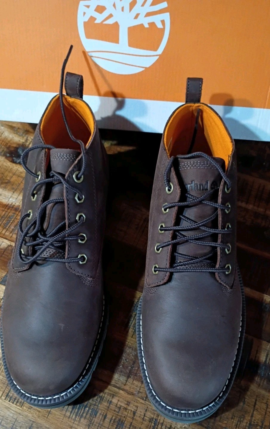 Mens Timberland Redwood Falls Premium Waterprof Leather Heavy Chukka Boot Sz 9.5