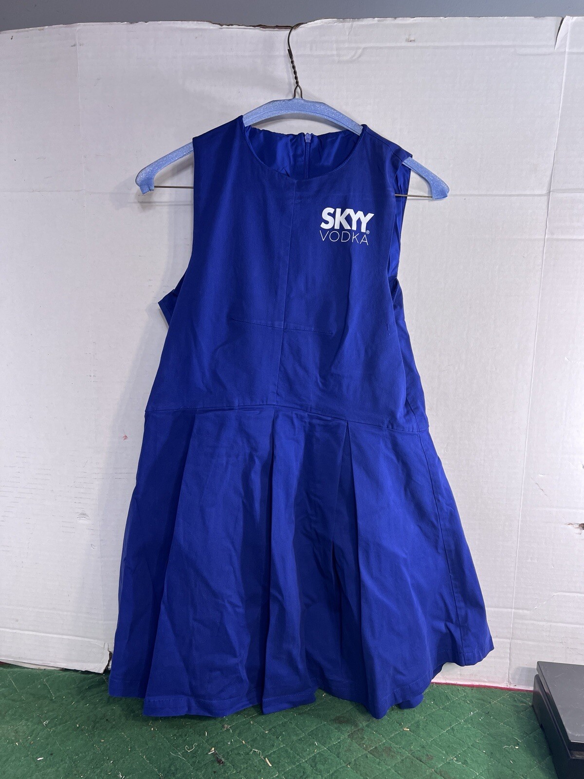 SKYY Vodka MEDIUM Cocktail Party Dress Womens PROMO Blue Bartender Holiday