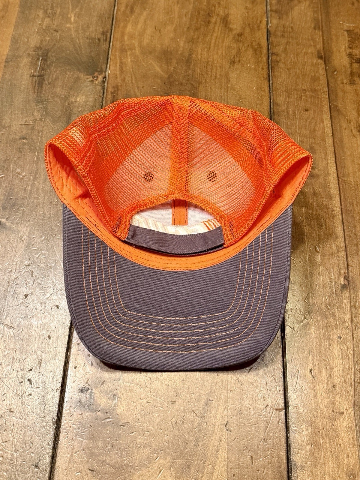ECHO Brand Adjustable Baseball Cap Orange/Gray Genuine OEM