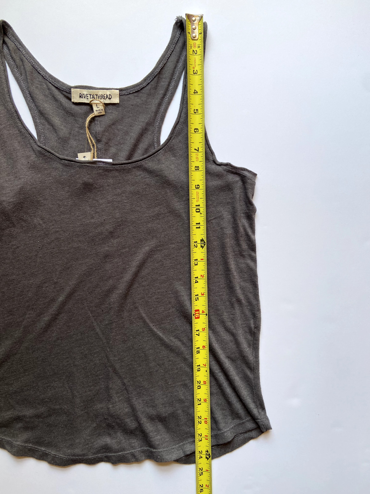 Rivet & Thread x J.Crew Womens Tank (NWT) Grey, Garment Dyed, UP TO 70% OFF MSRP