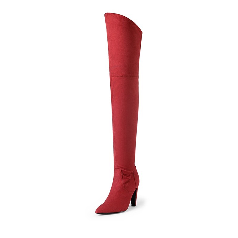 Dream Pairs Thigh High Heeled Boots Size 10