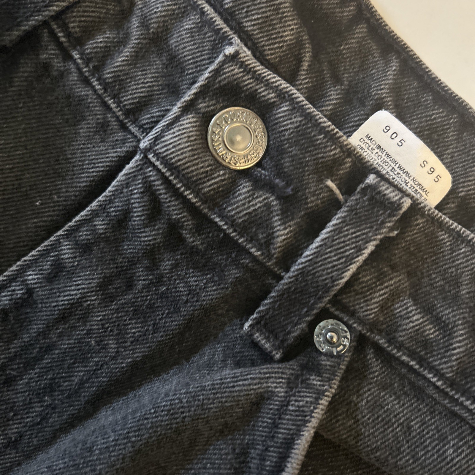 Vintage 90s Levis 550 Orange Tab Men 32×34 Relaxed Tapered Denim Jeans Zip Fly