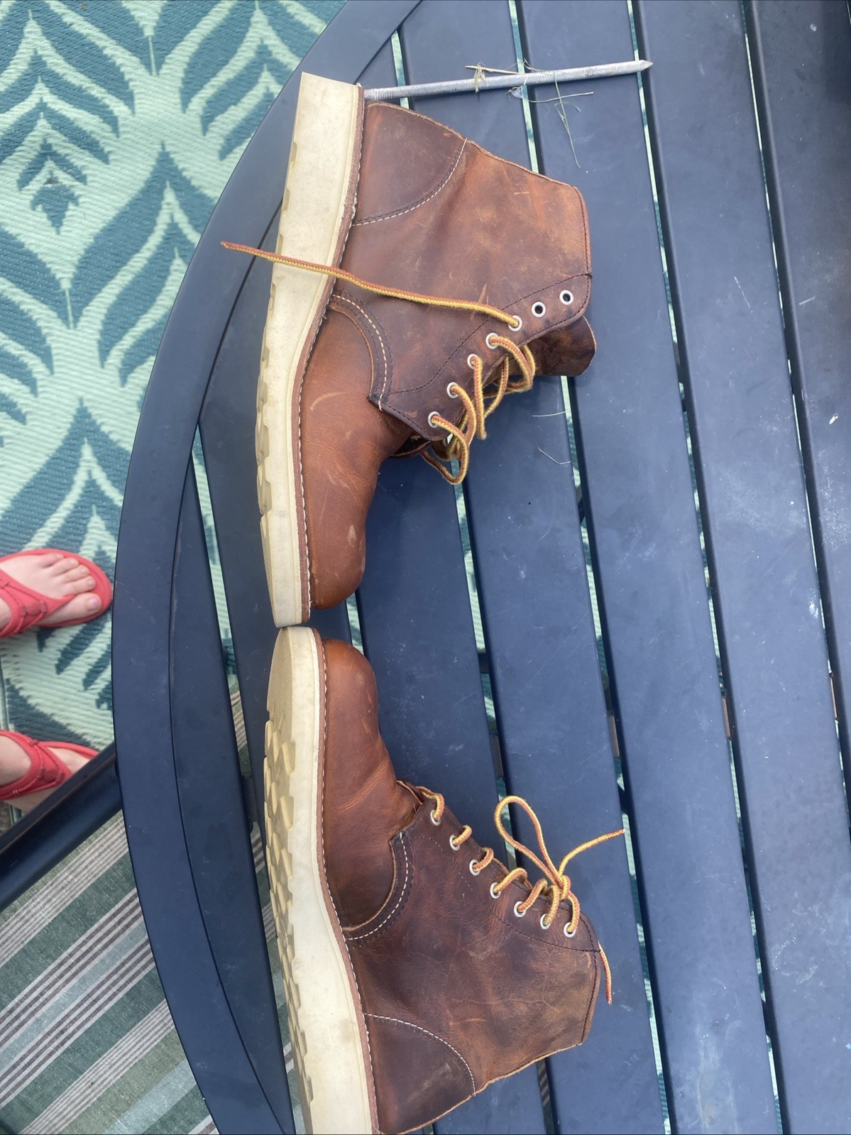 Red Wing Round Toe Boot Women’s #3451 Size 8B in Copper Rough & Tough leather