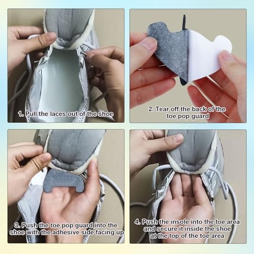 Gosknor 8pcs Shoe Heel Repair Patch, Self-Adhesive Shoe Hole Repair Patches