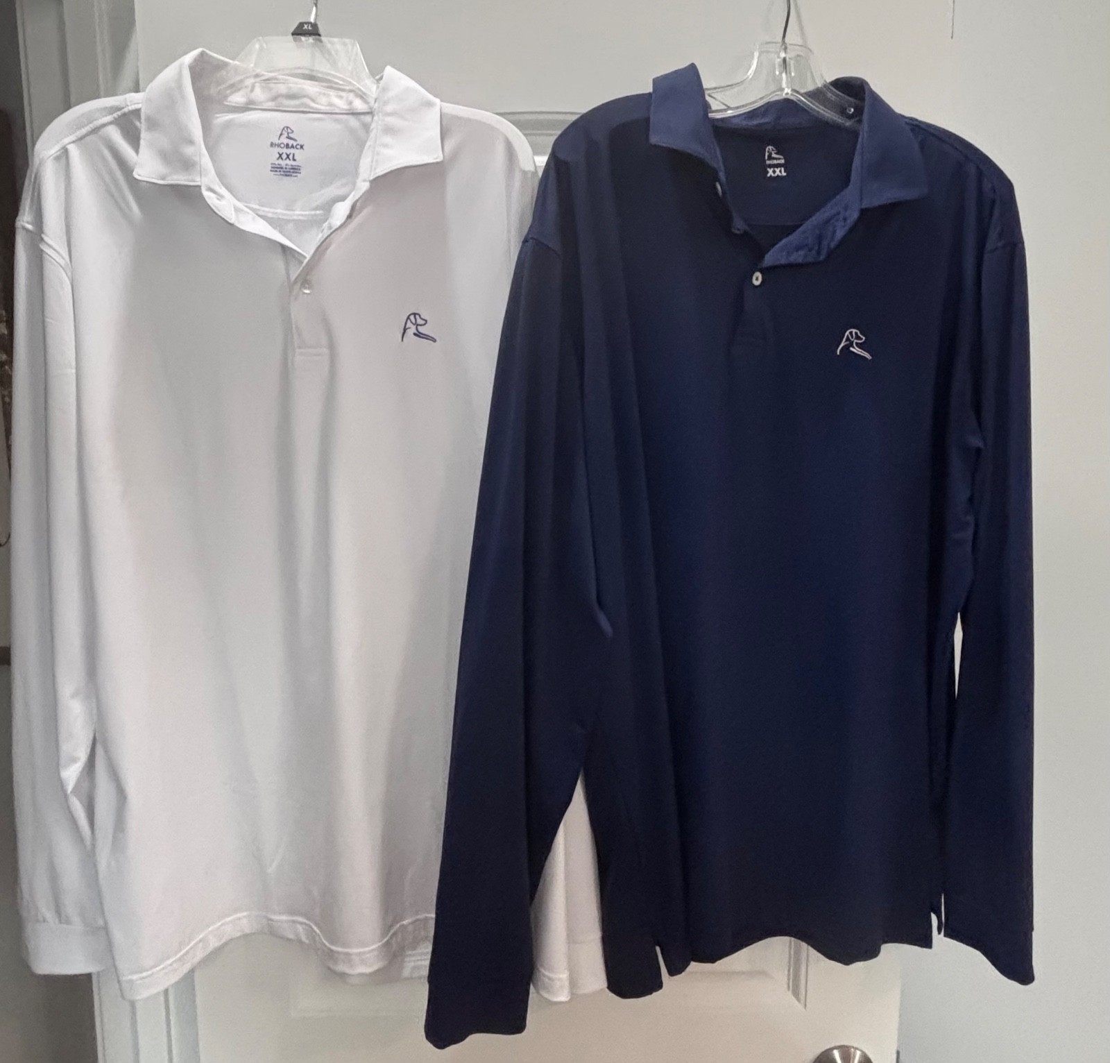 RHOBACK Shirt Mens Size XXL Polo Long Sleeve Golf Casual EUC Sold Separately
