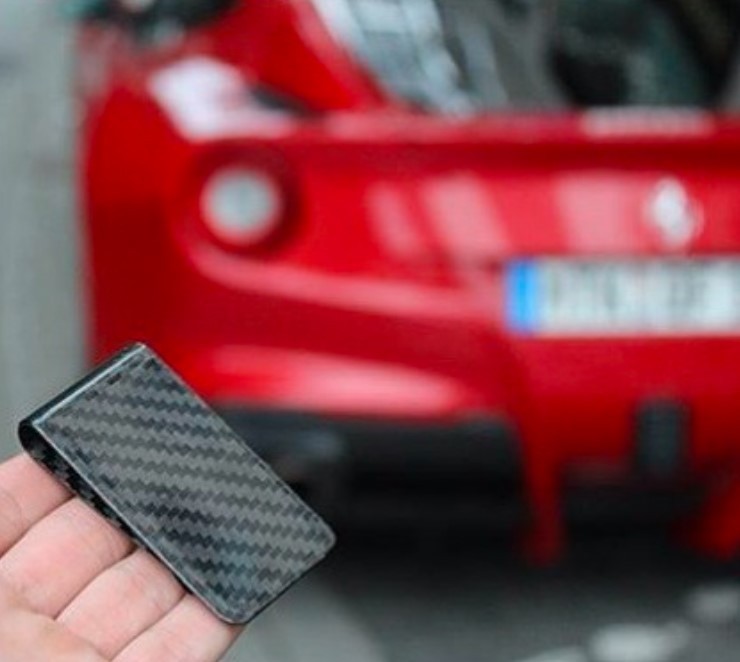 Carbon Fiber Money Clip for Men, RFID Blocking, 5 year warranty