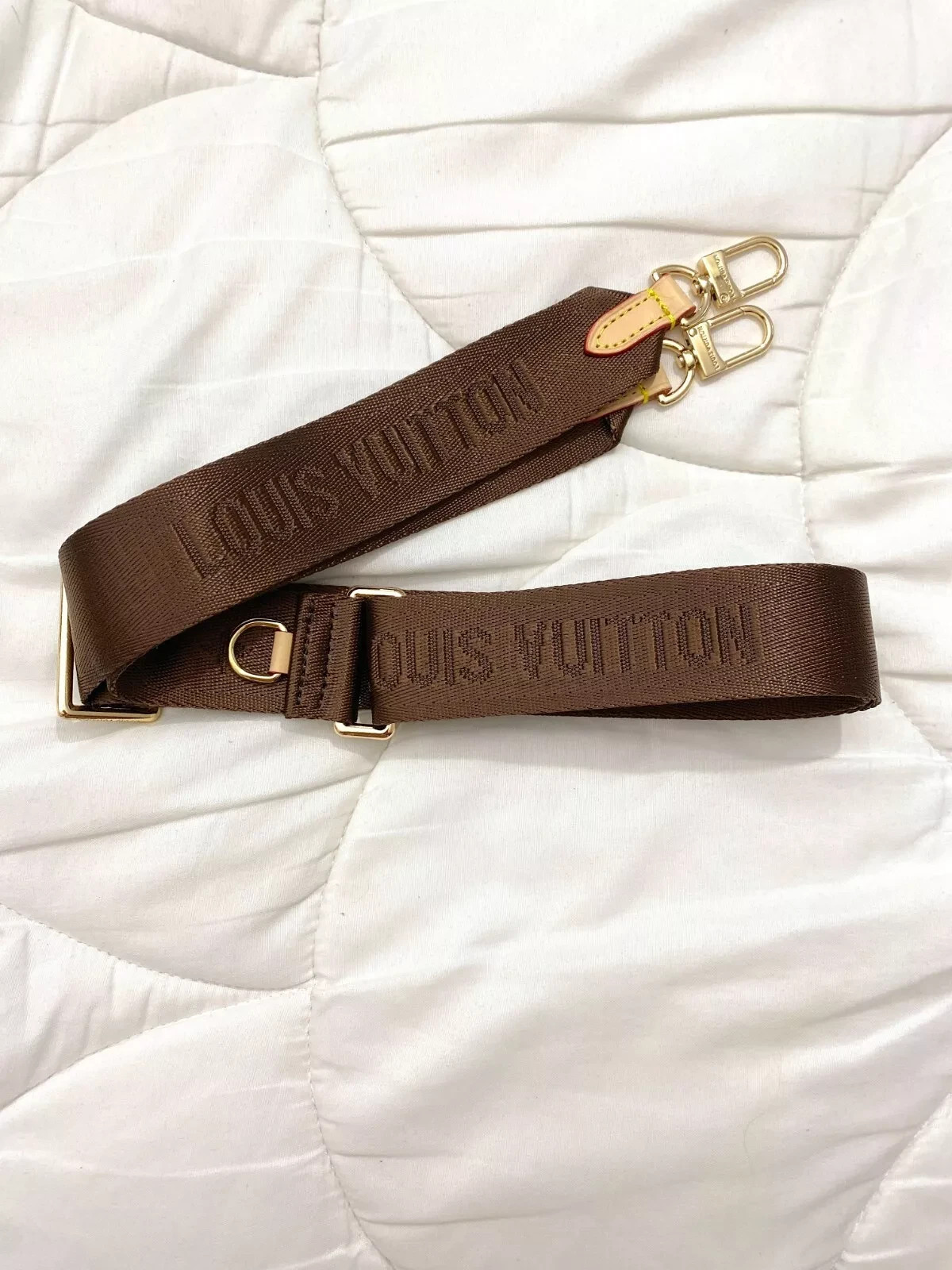Louis Vuitton Shoulder Strap Adjustable Crossbody Shoulder Replacement Brown lv
