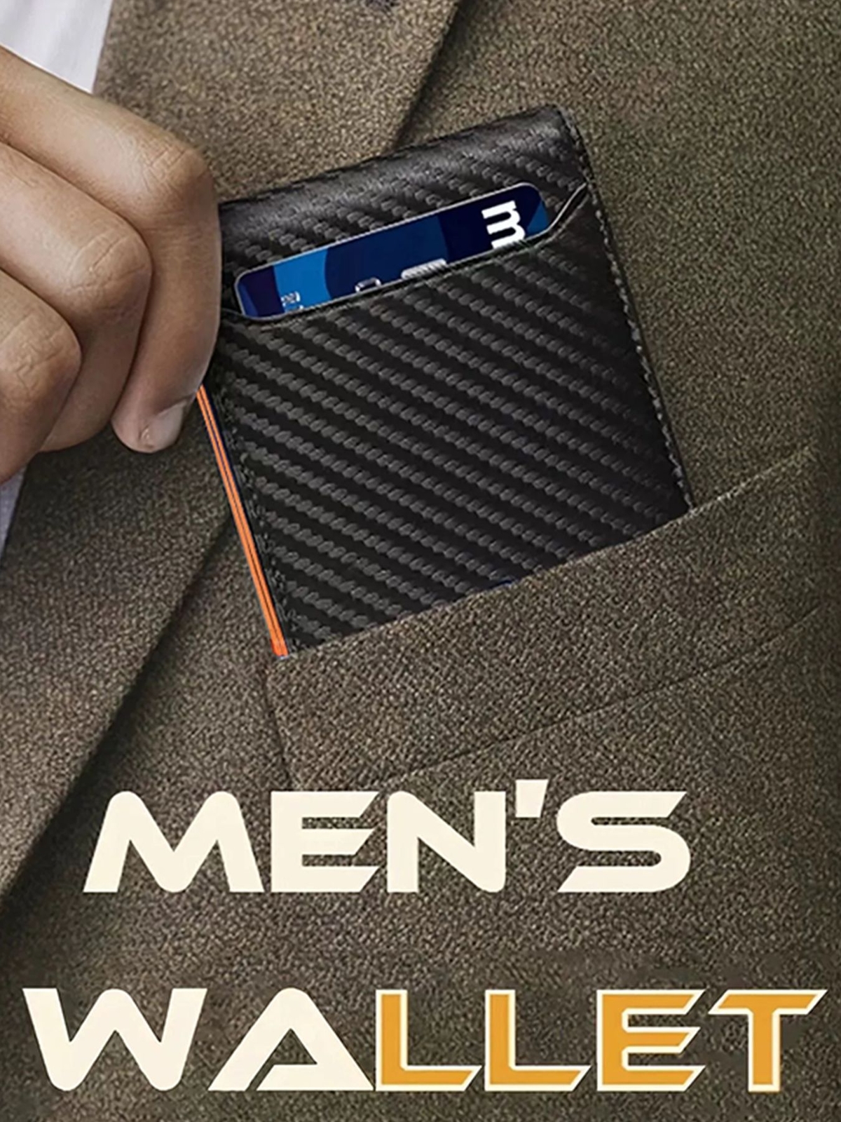 Mens Slim Wallet RFID Blocking Bifold Wallets for Men Minimalist Genuine Leather