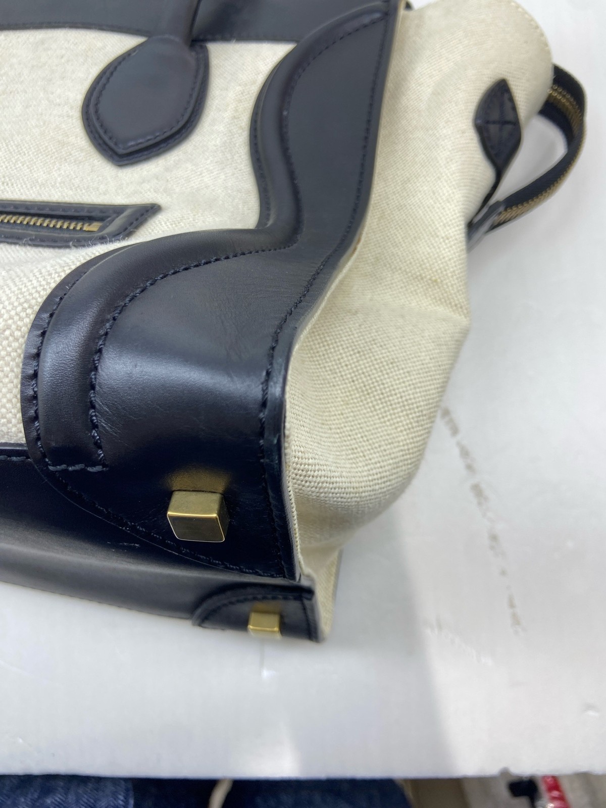 Celine Pre-Owned Authentic Satchel Colorblock 30.5*29*17 Free Tracked Shipping