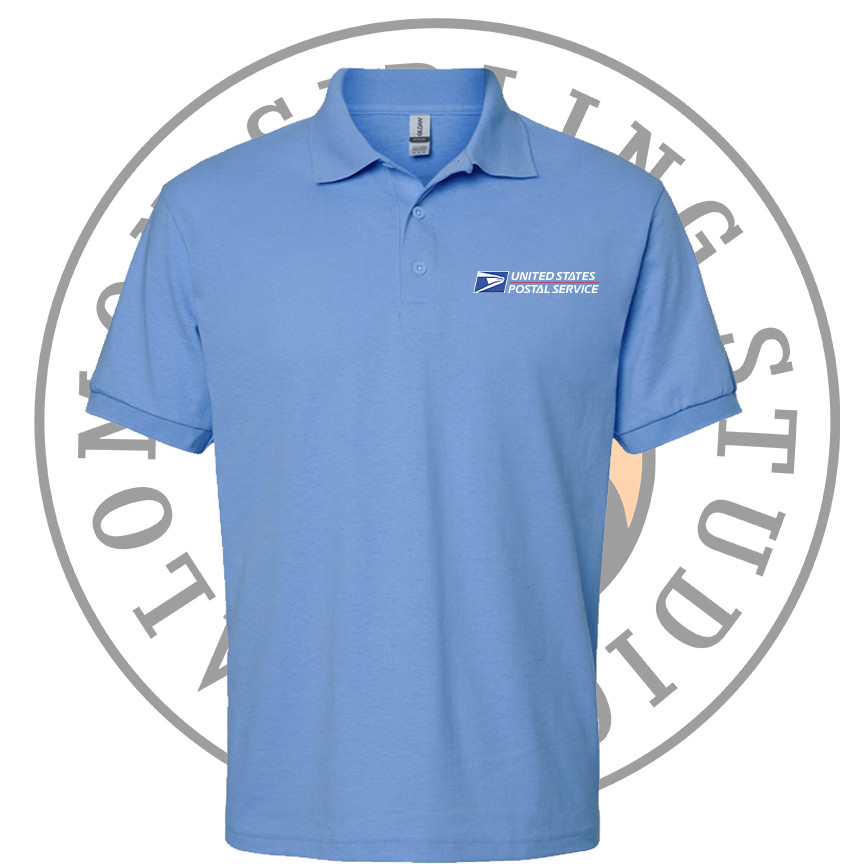 New postal Polo DryBlend Jersey Polo Embroidery Logo Pocket Size Rural Carrier
