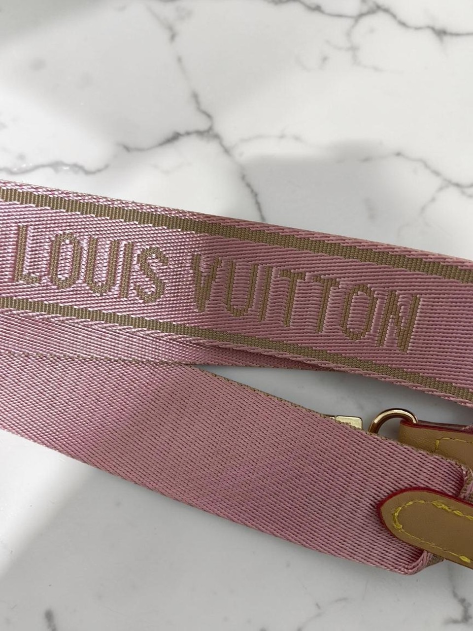 Louis Vuitton Adjustable Pink Shoulder Strap Crossbody Replacement Strap W/Box